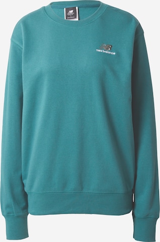 Sweat-shirt new balance en vert : devant