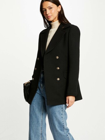 Morgan Mantel in Schwarz: Vorderseite
