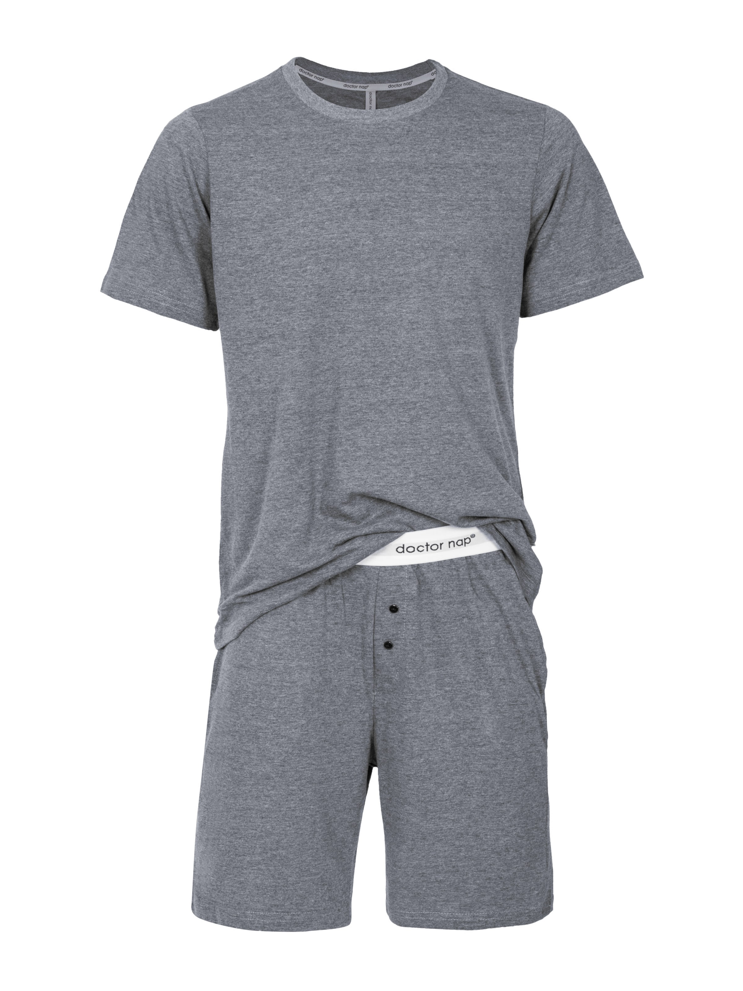 Doctor nap Short Pajamas 'Doctor Nap' in Grey: front