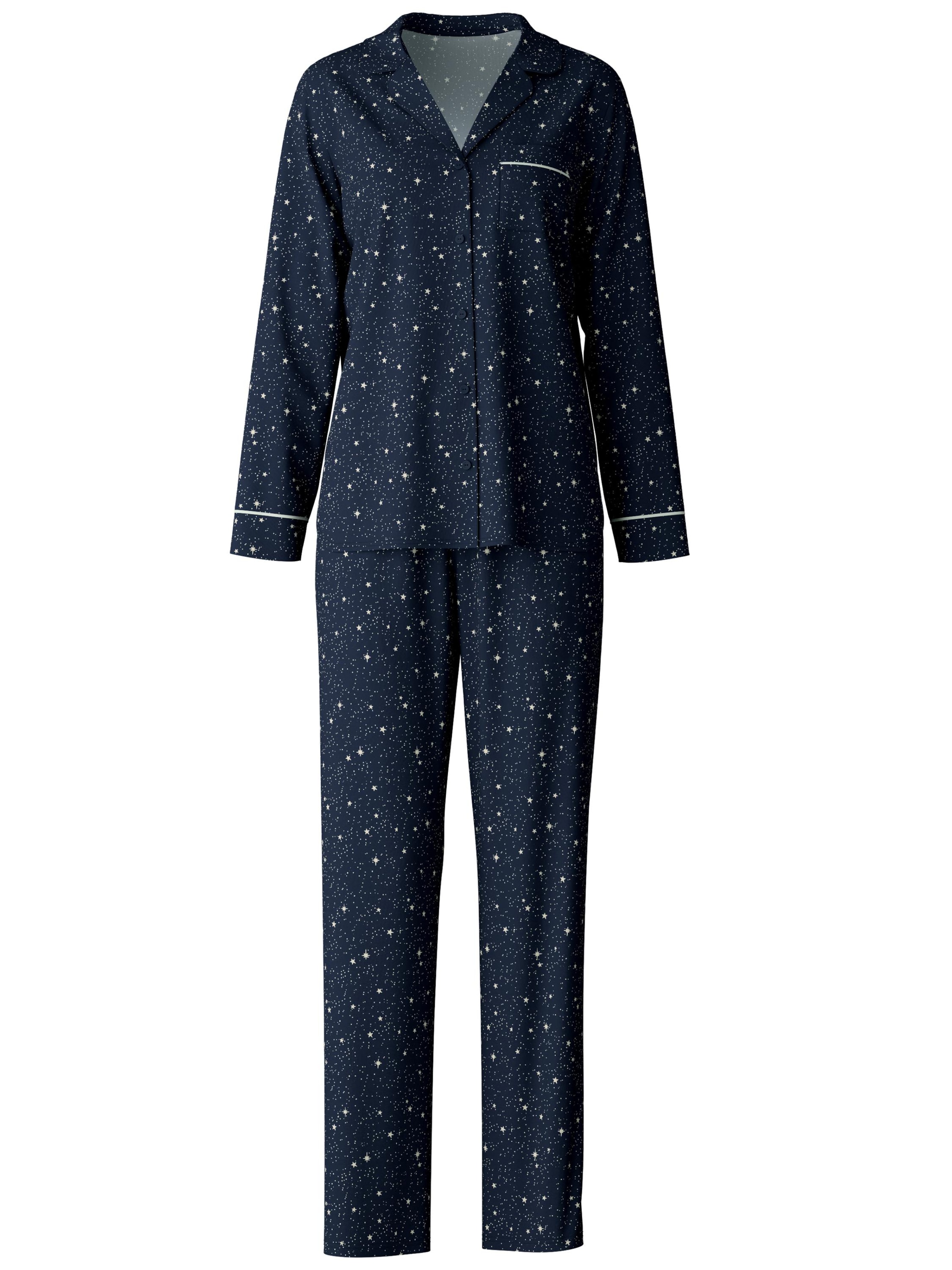 CALIDA Pyjama 'Sweet Dreams'‌‌‌‌ in Blau: Vorderseite
