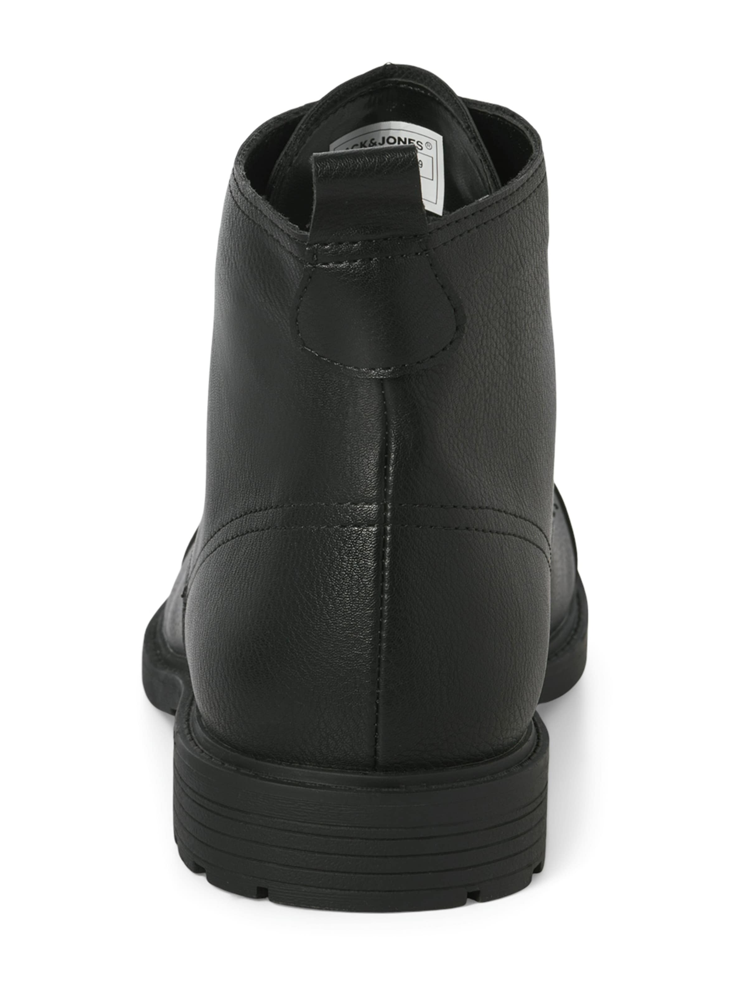 JACK & JONES Μπότες με κορδόνια 'JFWDANBY' σε μαύρο