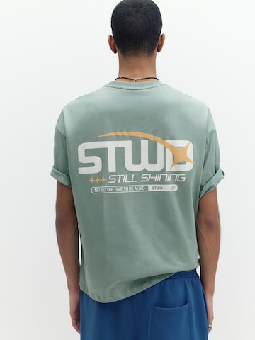 Pull&Bear Majica | modra barva: sprednja stran