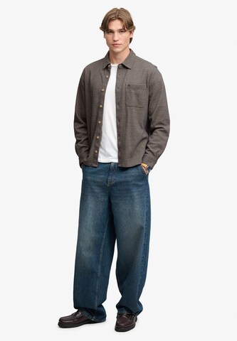 Superdry & Co Regular fit Overhemd in Bruin
