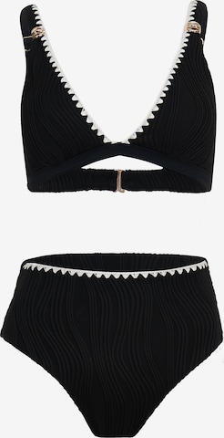 South Beach Kolmio Bikini värissä musta: etupuoli
