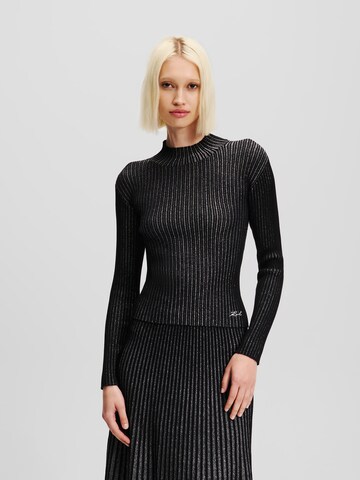 Pullover di Karl Lagerfeld in nero: frontale