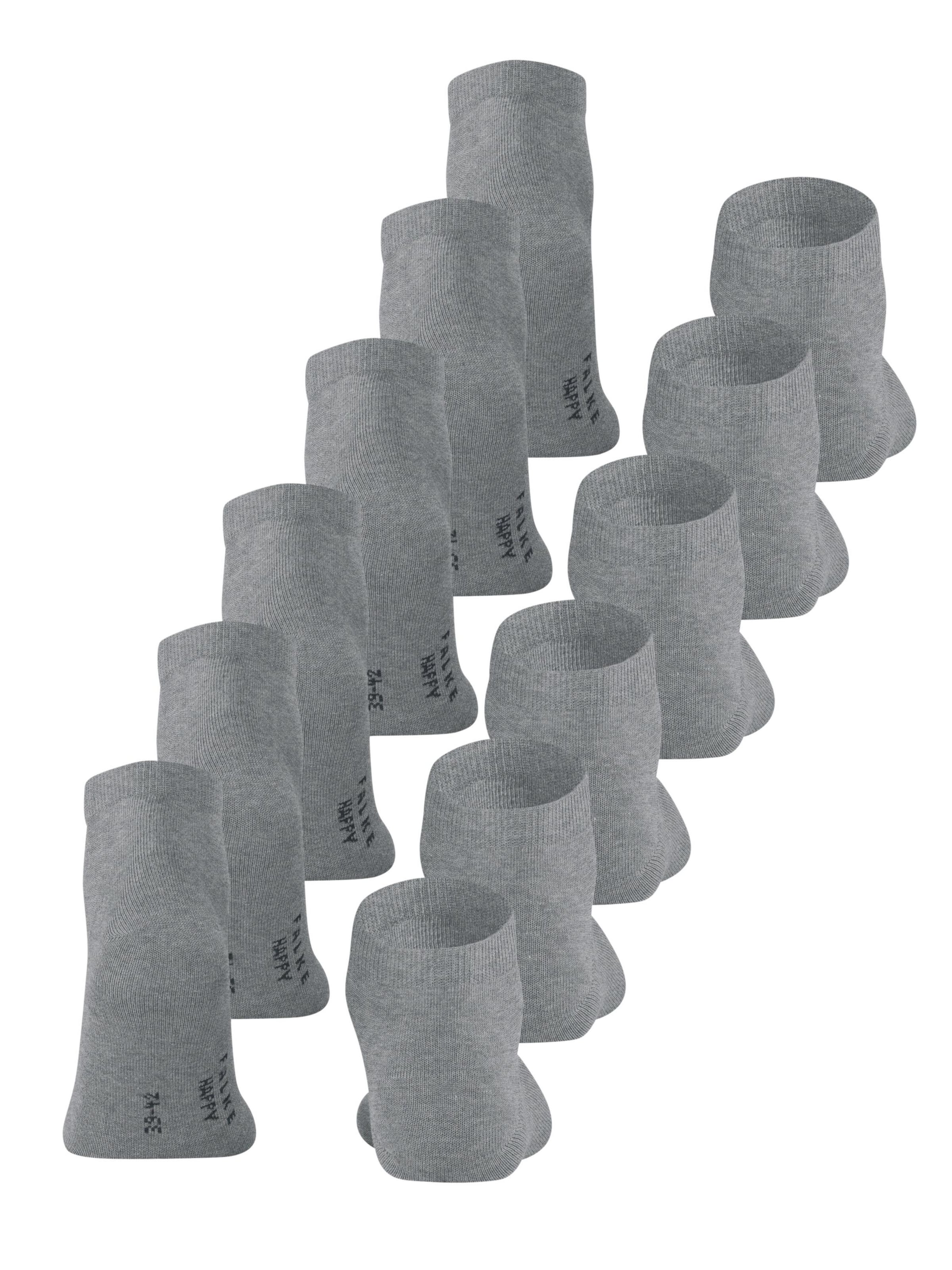 FALKE Socks 'Happy 6-Pack' in Grey