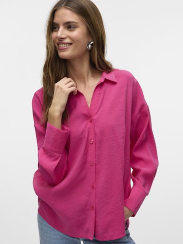 VERO MODA Bluse 'QUEENY' i pink
