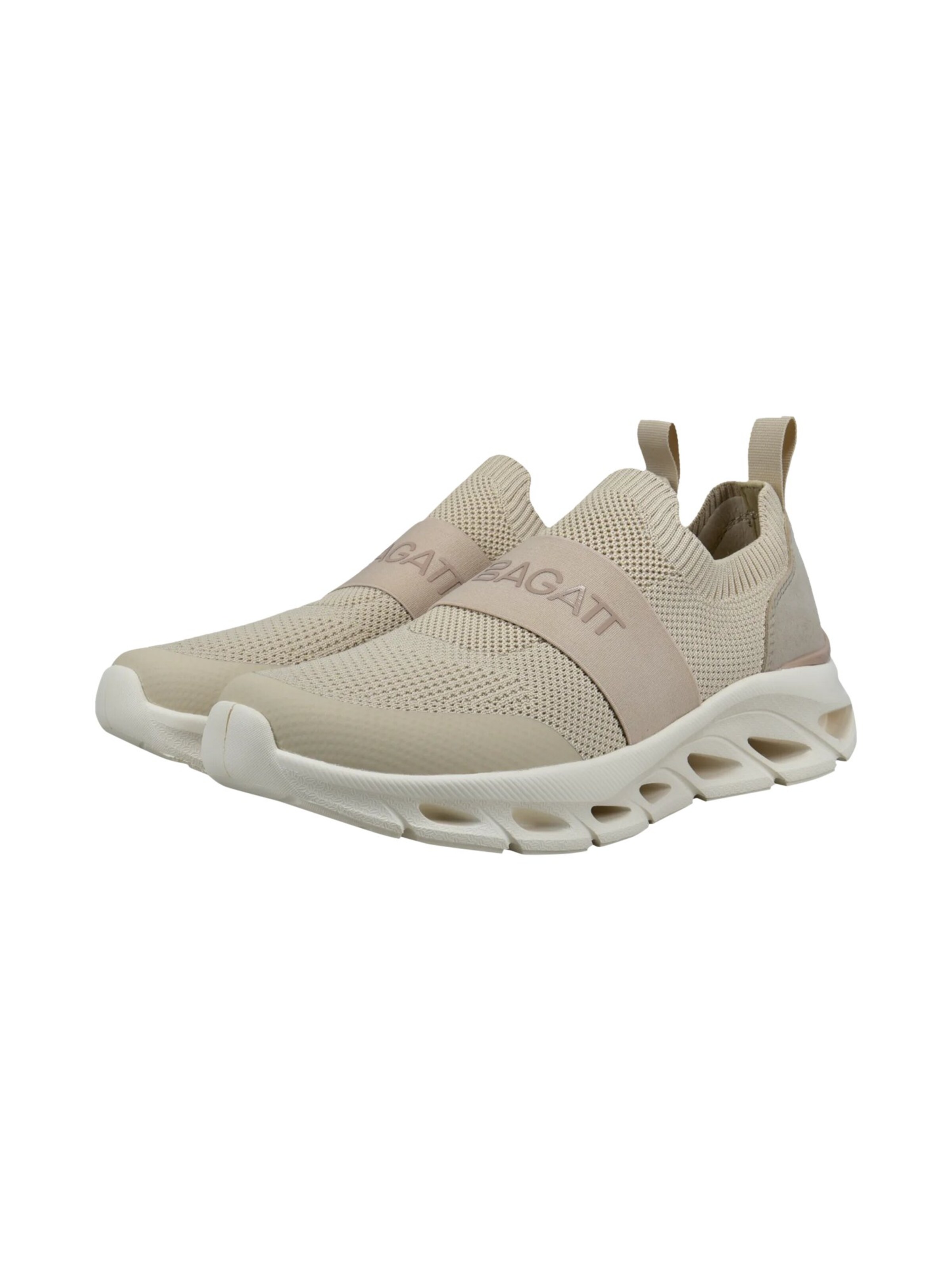 TT. BAGATT Trampki slip on w kolorze beżowy