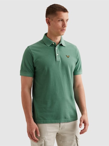 T-Shirt 'Polo shirt with garment-dye wash and tailwing logo' PME Legend en noir : devant