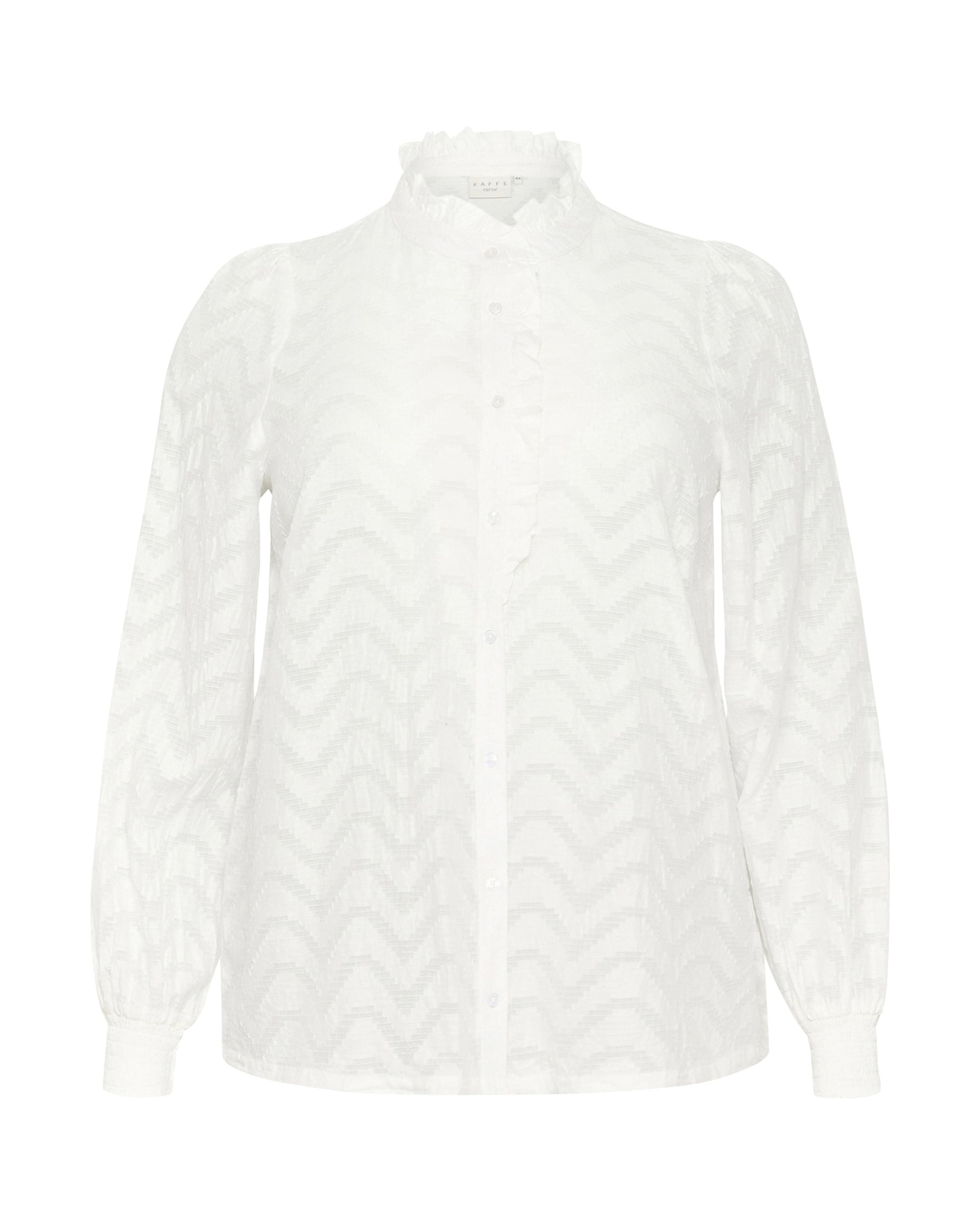 KAFFE CURVE Μπλούζα 'Vitana' σε λευκό: μπροστά