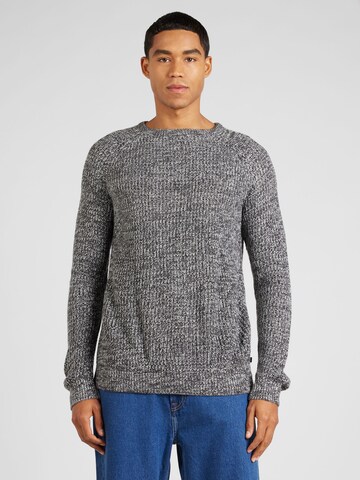 Pull-over QS en gris : devant