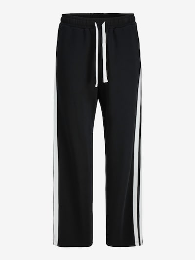 JACK & JONES Housut 'JPSTBILL' värissä musta / valkoinen, Tuotenäkymä