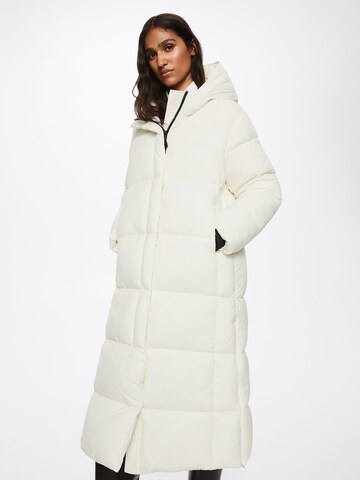 MANGO Zimní kabát 'Muak' – bílá: přední strana