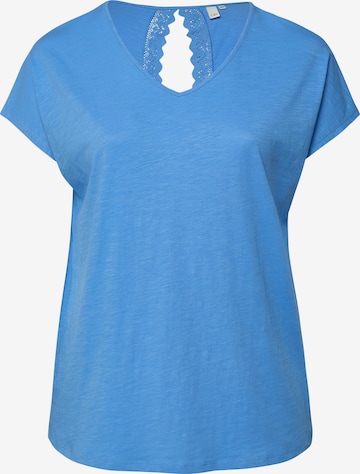 T-shirt QS en bleu : devant
