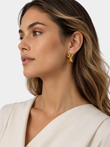 Boucles d'oreilles 'Zaya' RteRme en or : devant