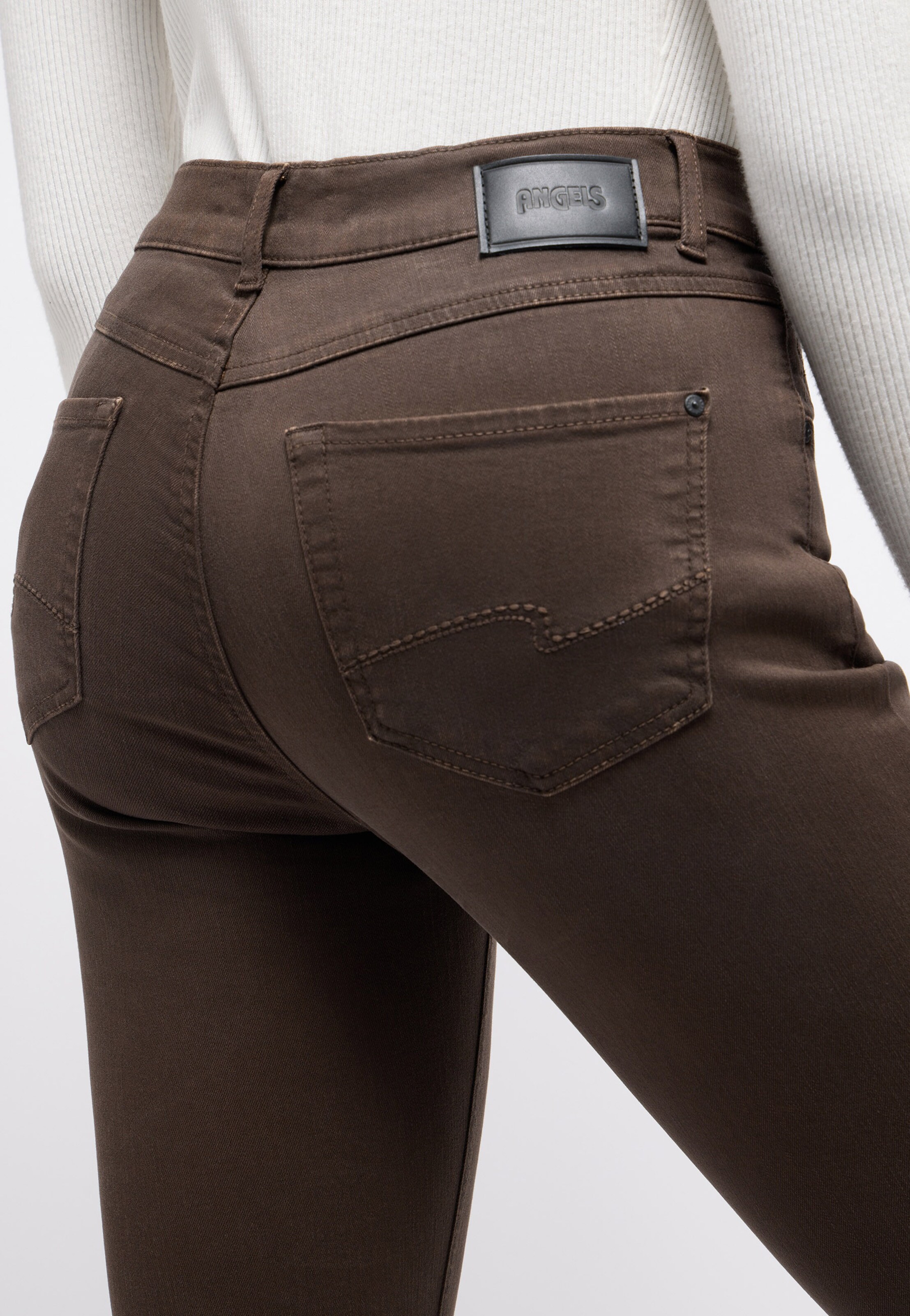 Angels Slimfit Jeans in Braun