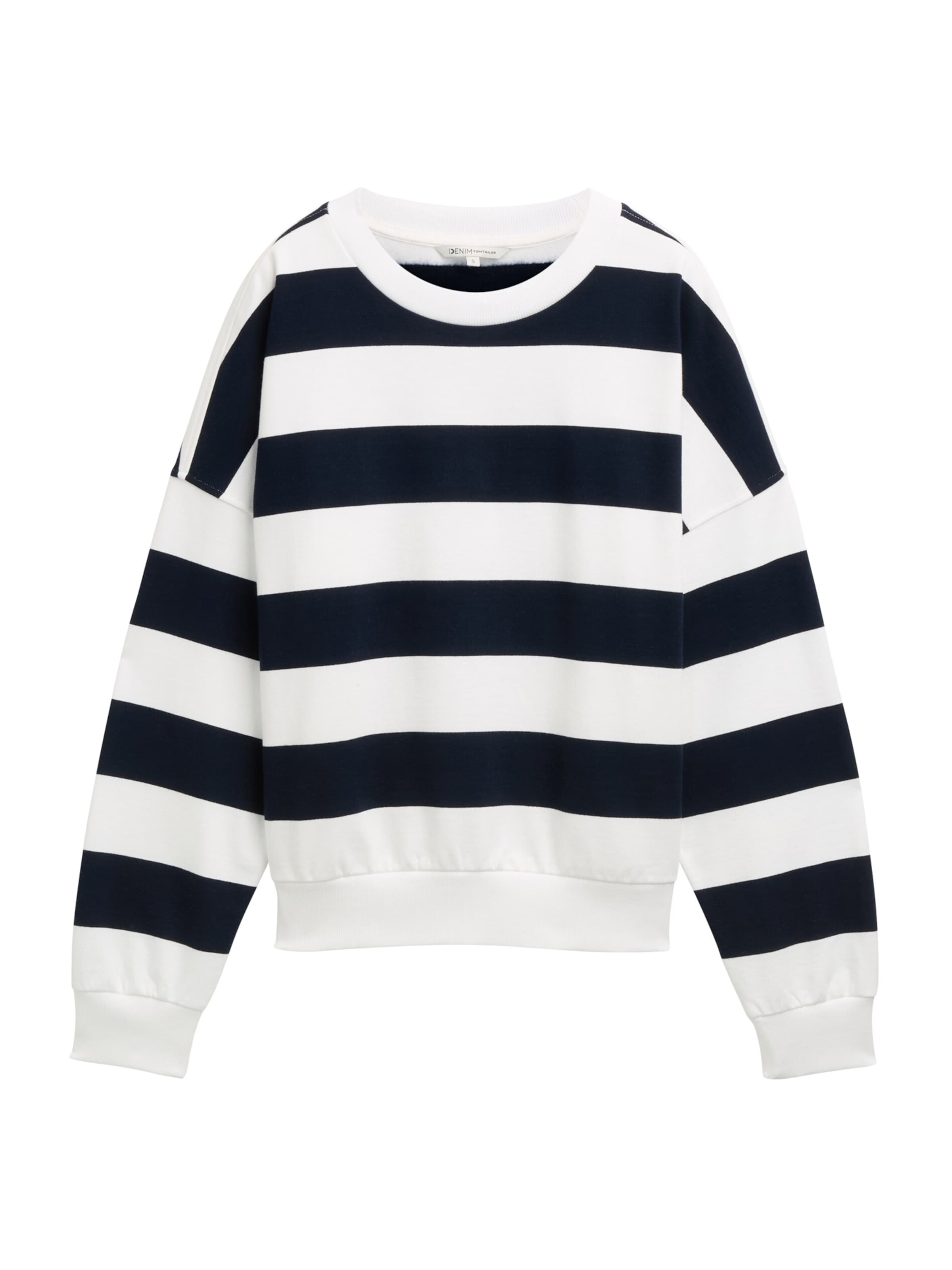 TOM TAILOR DENIM Sweatshirt in Blue: front