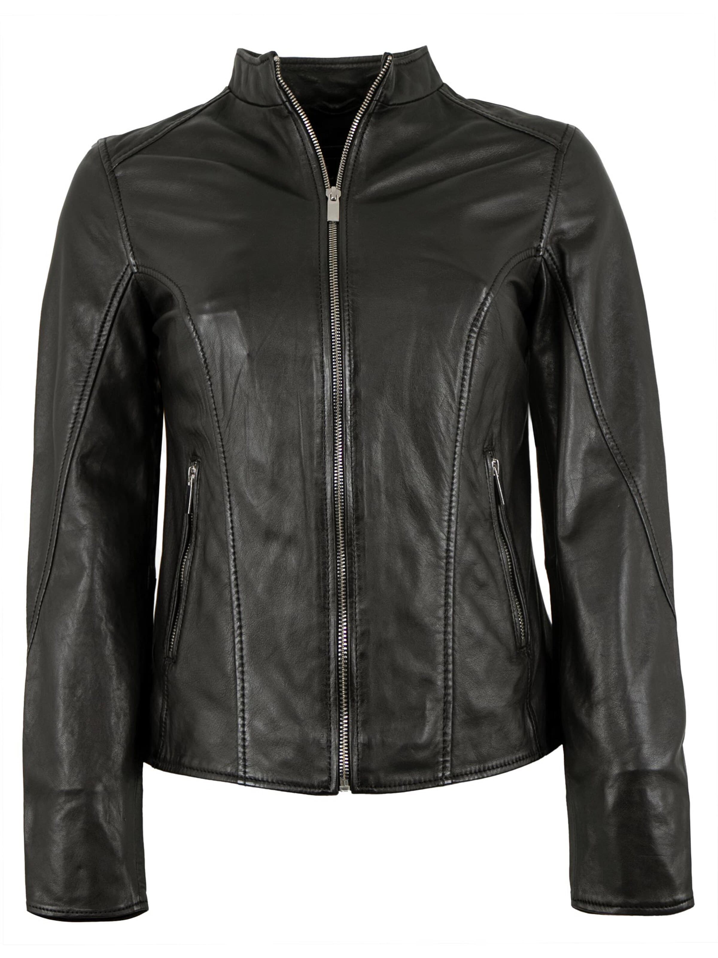 Veste mi-saison 'Fulya' Jilani en noir : devant