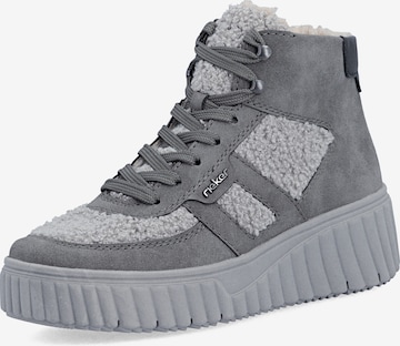 Rieker High-Top Sneakers in Grey: front