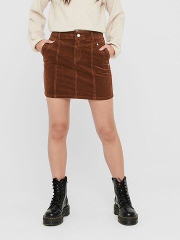 ONLY Skirt 'ONLAMENIA-ALISA' in Brown: front