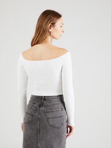 Pull-over HOLLISTER en blanc