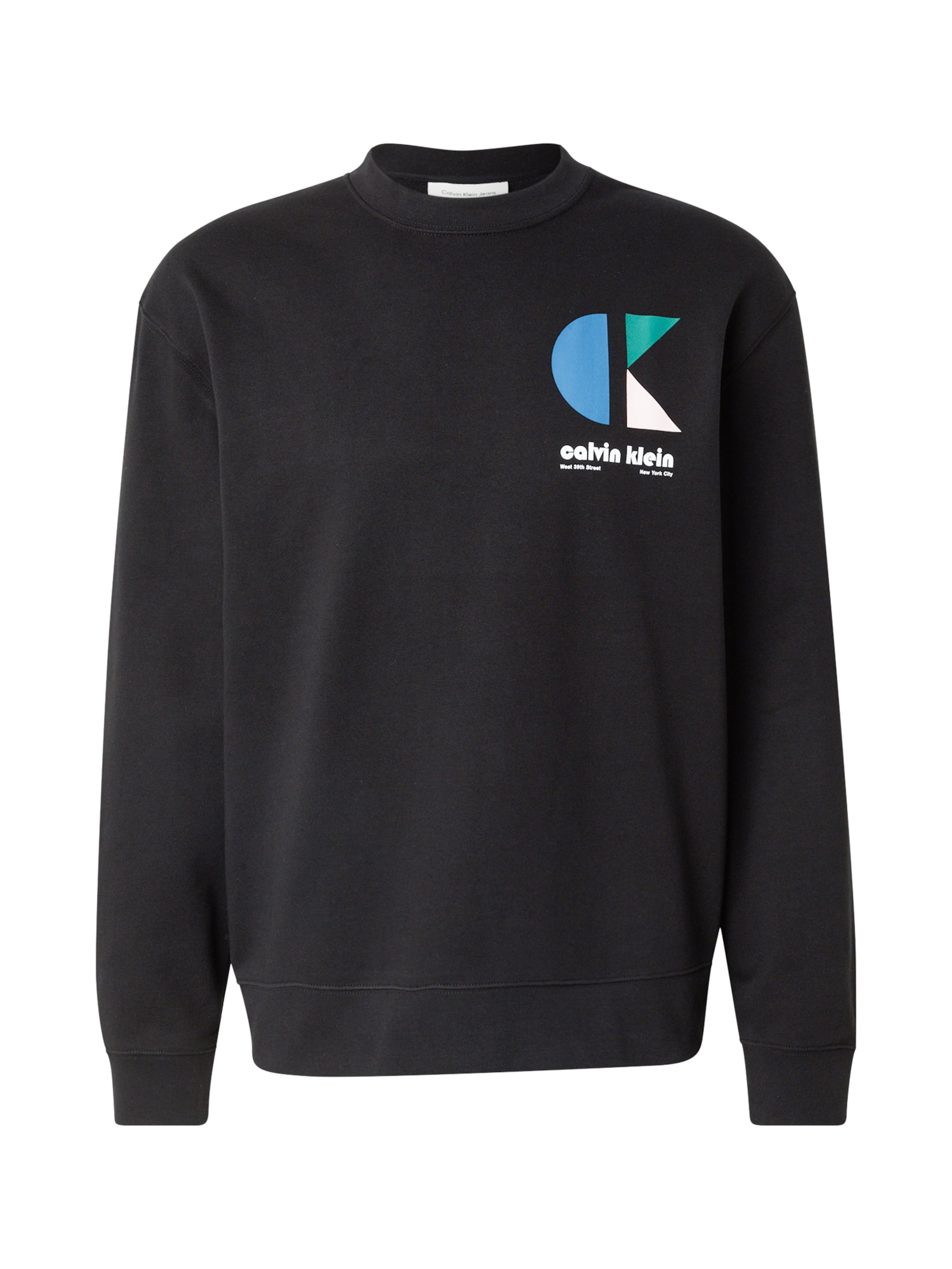 Calvin Klein Jeans Sweatshirt i svart: framsida