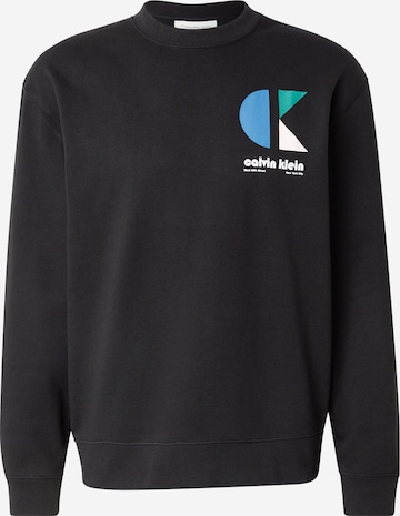 Calvin Klein Jeans - Sudadera en negro: frente