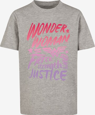 T-Shirt 'DC Comics Wonder Woman' F4NT4STIC en gris : devant
