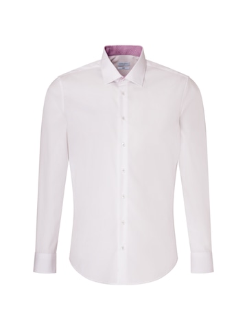 SEIDENSTICKER Regular fit Бизнес риза в бяло: отпред