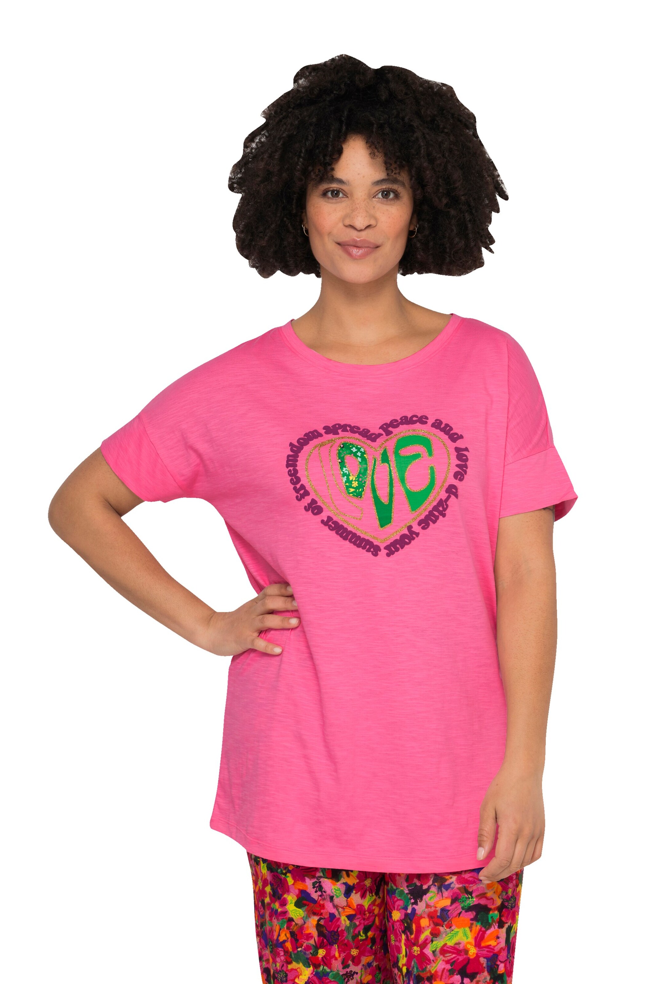 Janet & Joyce Shirt in Pink: front