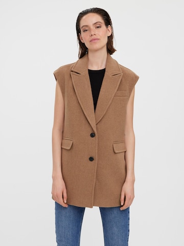 VERO MODA Bodywarmer 'Edna' in Beige: voorkant