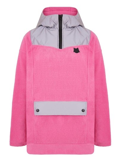 Cat e Lolette Jopa iz flisa 'Cat Hoodie' v velikosti XXL  | roza barva, Prikaz izdelka