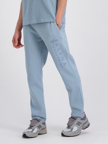 ALPHA INDUSTRIES Regular Broek in Blauw: voorkant