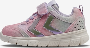 Hummel Sneakers 'Crosslite Glitter Infant' in Roze: voorkant