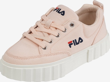 Baskets basses FILA en beige : devant