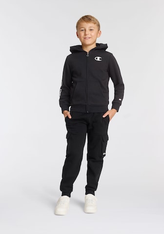 Champion Authentic Athletic ApparelLoosefit Hlače - crna boja