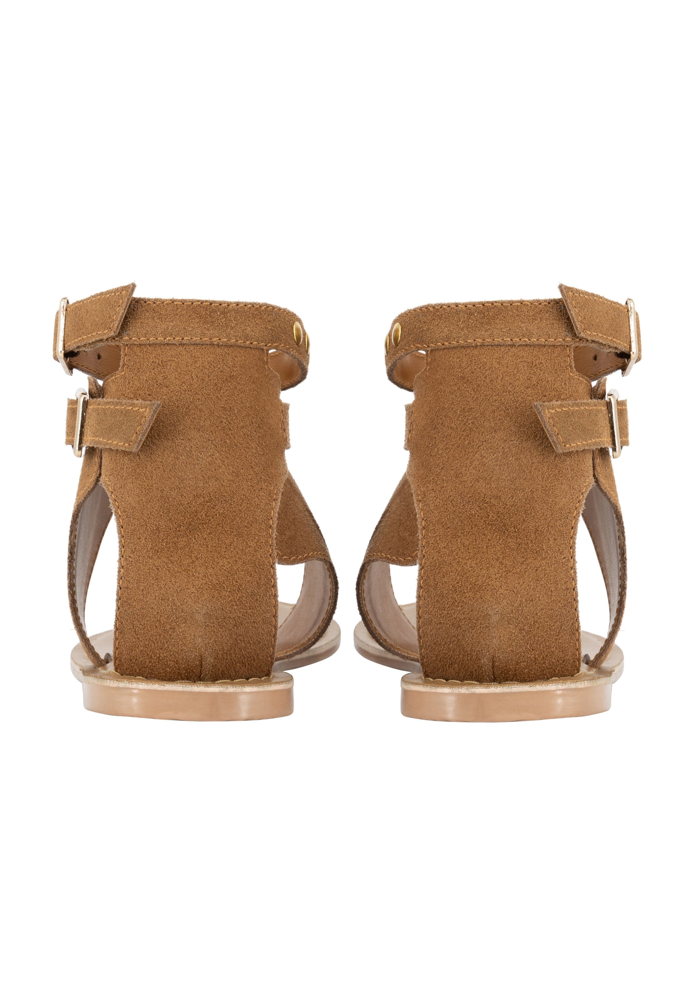 DreiMaster Vintage T-Bar Sandals 'Boline' in Beige