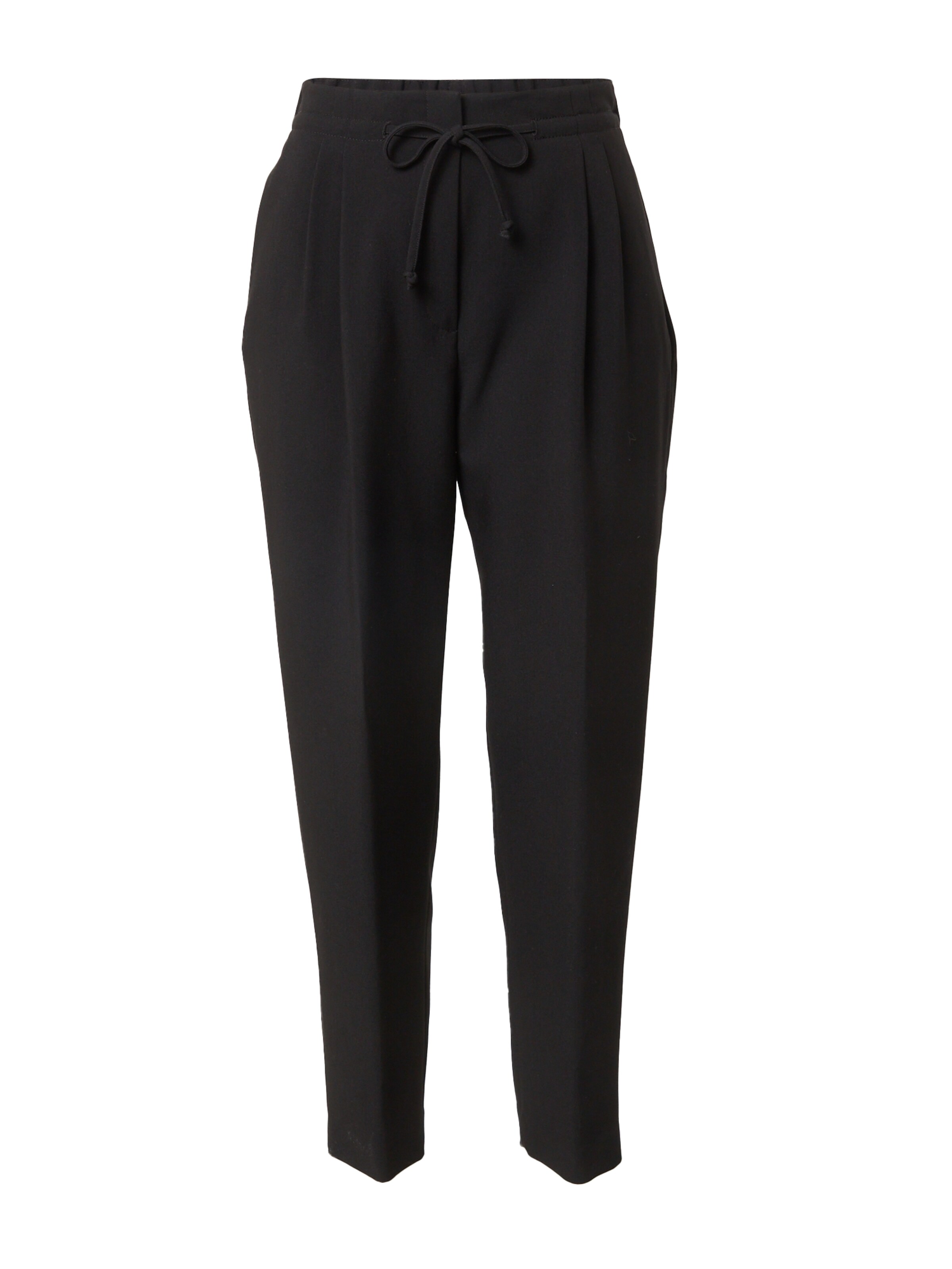 Regular Pantalon à pince s.Oliver BLACK LABEL en noir : devant