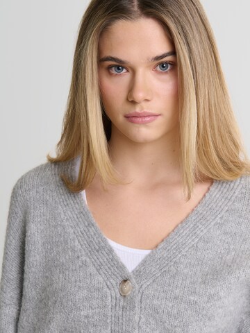 BIG STAR Knit cardigan 'Kardila' in Grey