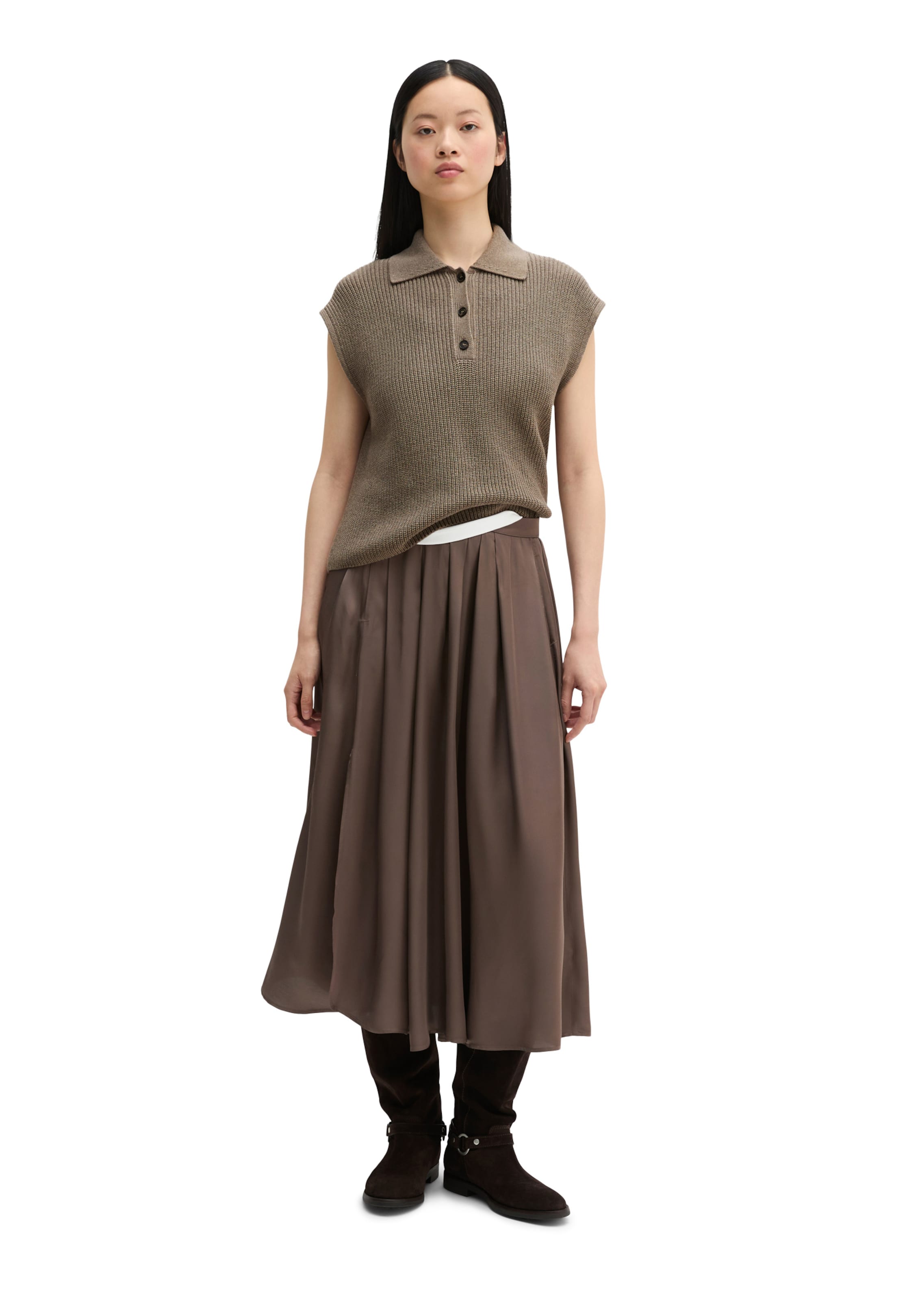 Marc O'Polo Shirt in Beige: voorkant