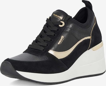 Baskets basses Dune LONDON en noir : devant