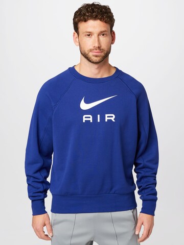 Nike Sportswear Sweatshirt 'Air' i blå: framsida