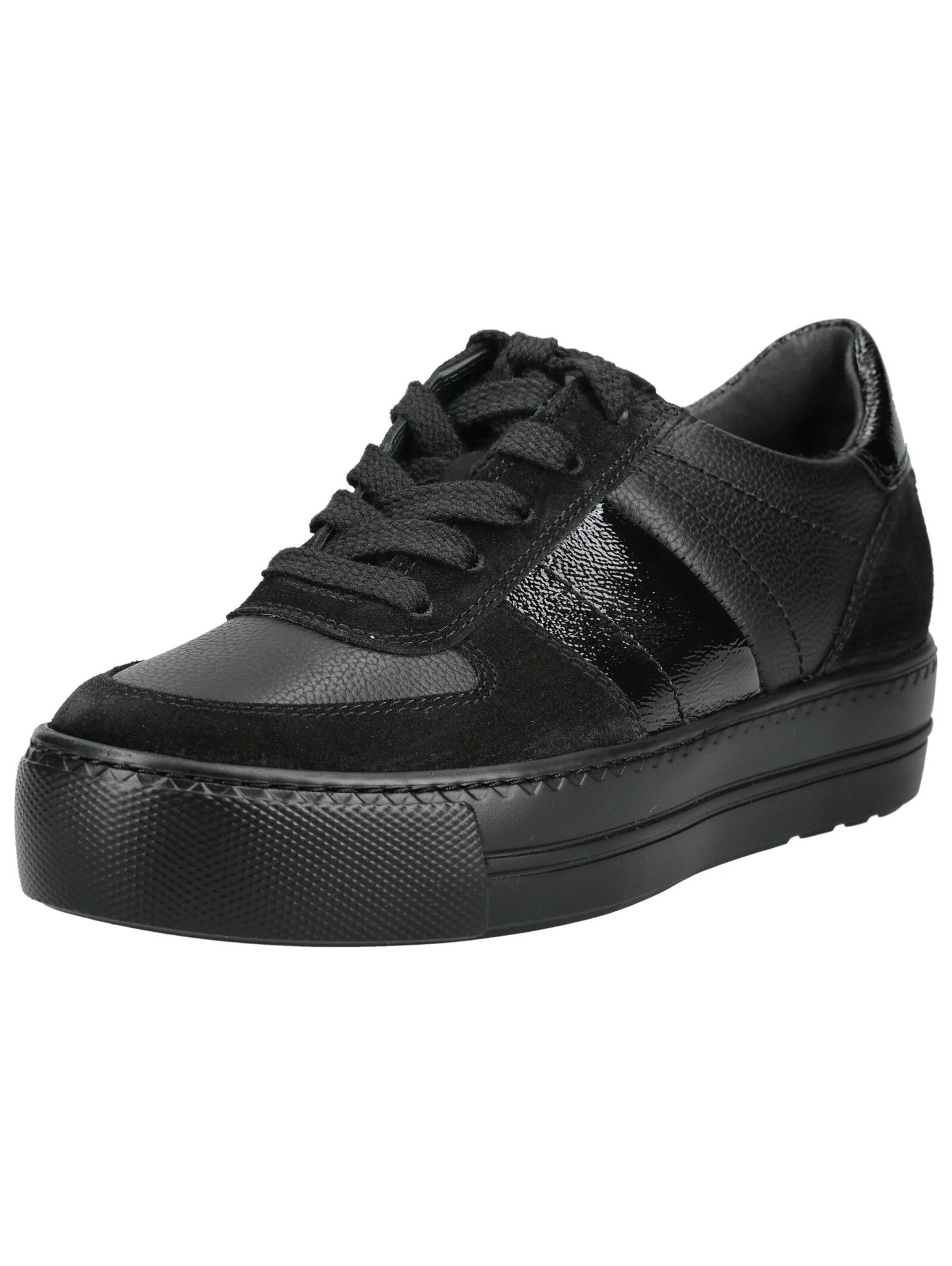 Baskets basses Paul Green en noir : devant