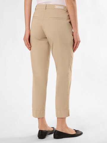 Cambio Regular Pleat-Front Pants ' Stella ' in Beige