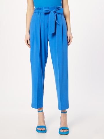 b.young Loose fit Pleat-Front Pants in Blue: front