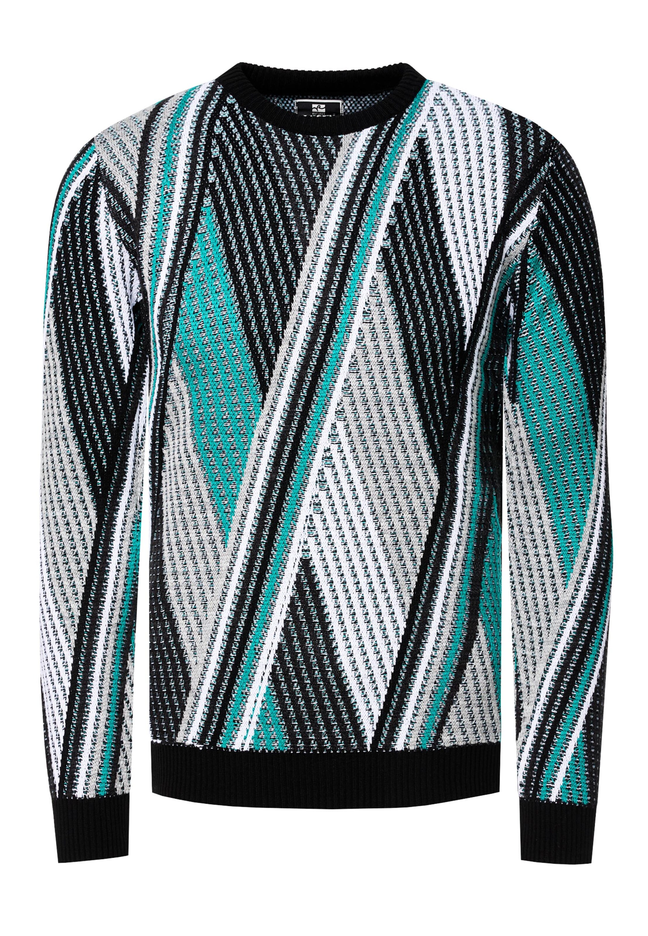 Rusty Neal Pullover in Grün: Vorderseite