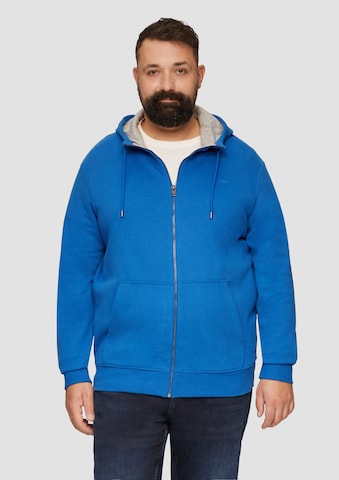 s.Oliver Sweatvest in Blauw: voorkant