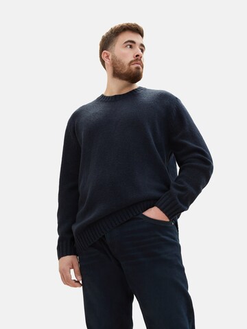 TOM TAILOR Men + Pullover in Blau