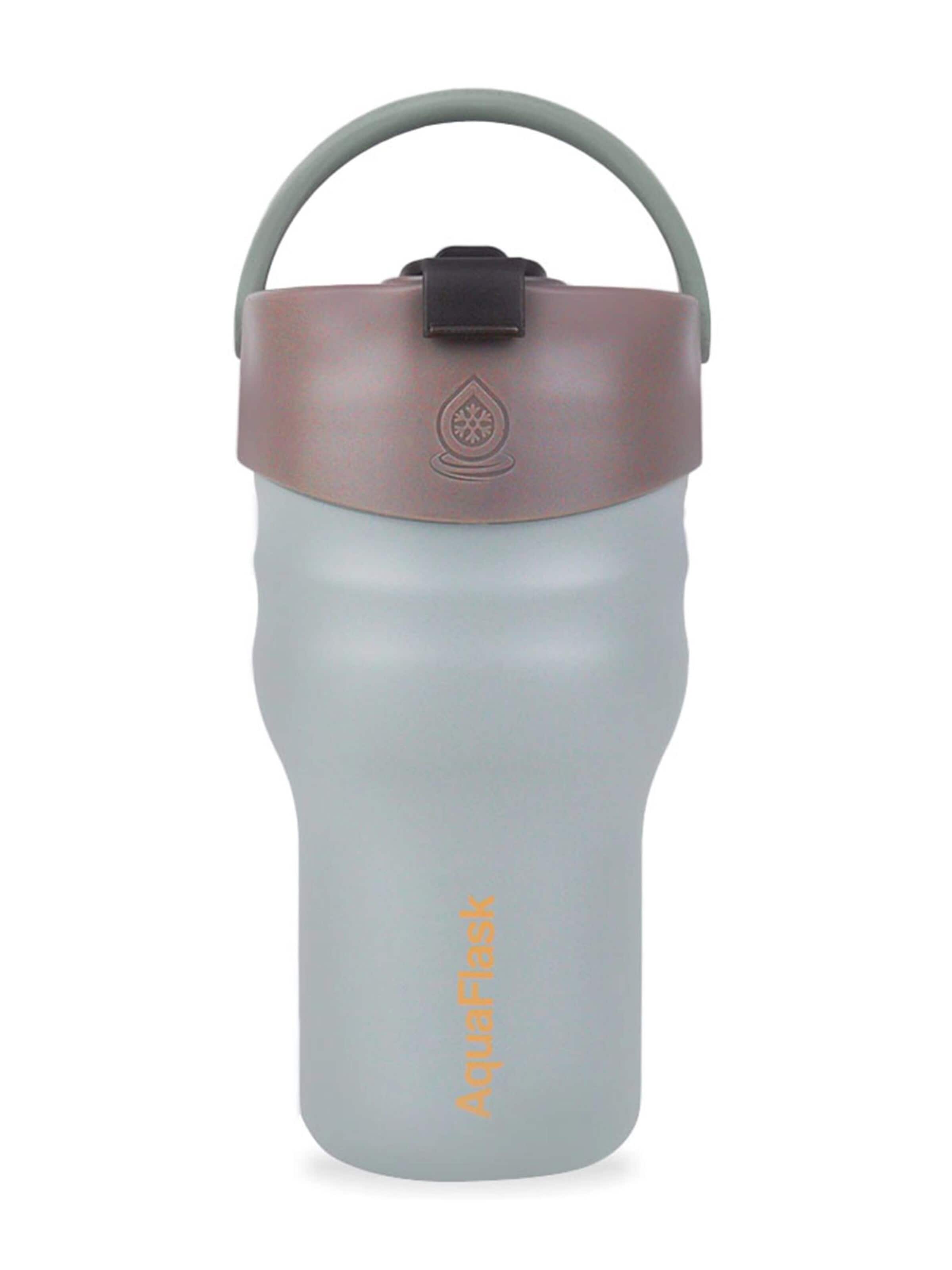 AquaFlask Láhev na vodu 'AquaFlask Termoláhev TUMBLER 591 ml' – šedá: přední strana
