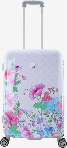 ELLE Suitcase 'Flower' in Mixed colors: front